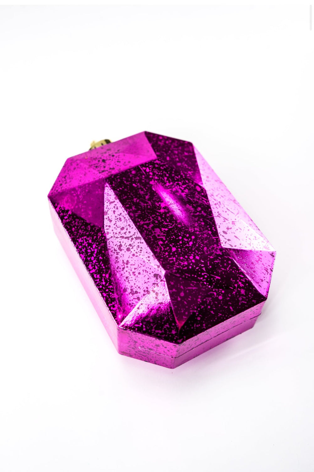 Gems ornament - antique mercury look - hot pink - Greenery MarketXJ551807