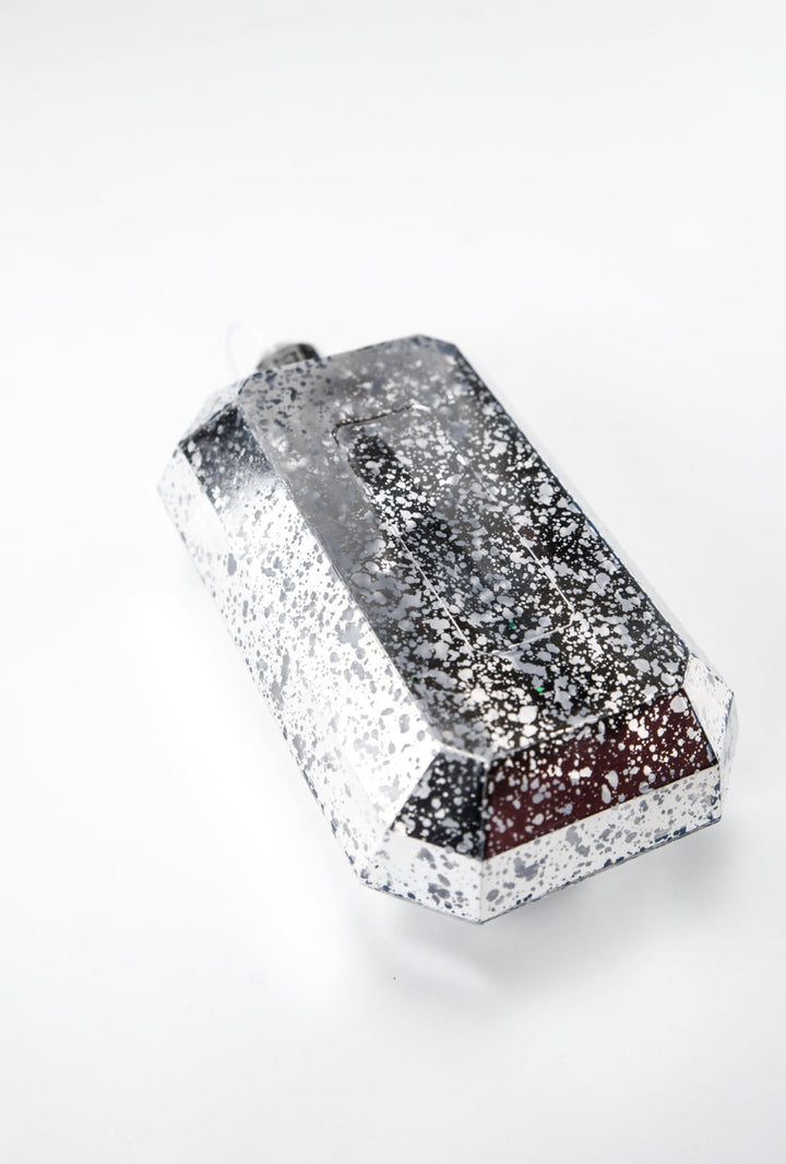 Gems ornament - antique mercury look - silver - Greenery MarketXJ551526