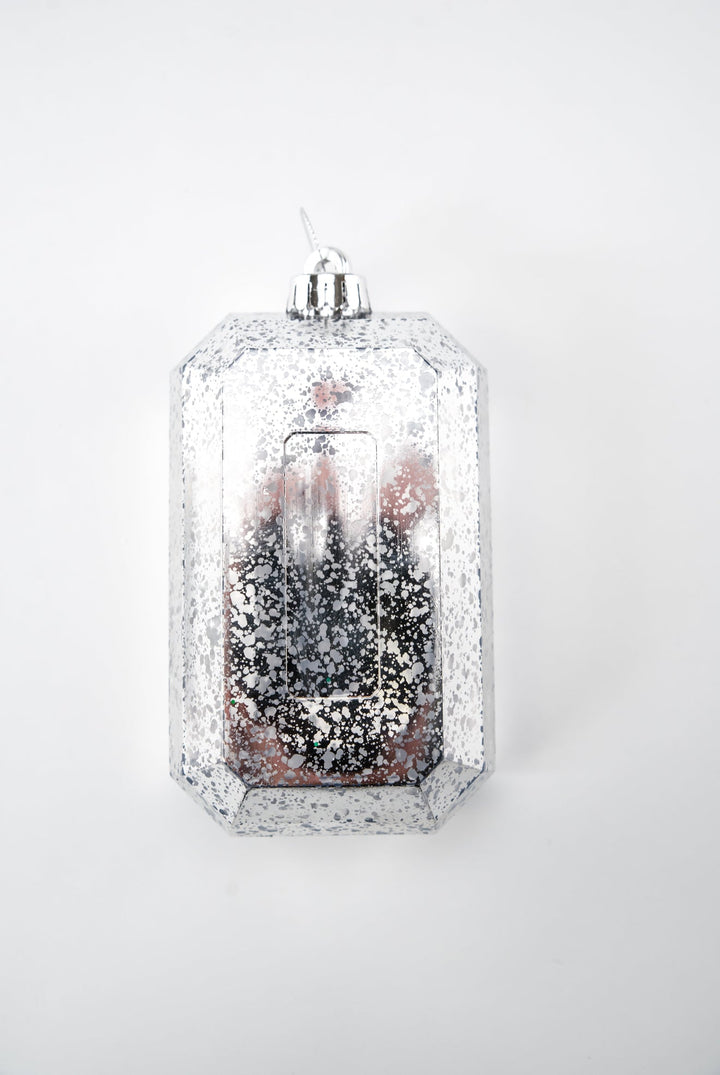 Gems ornament - antique mercury look - silver - Greenery MarketXJ551526