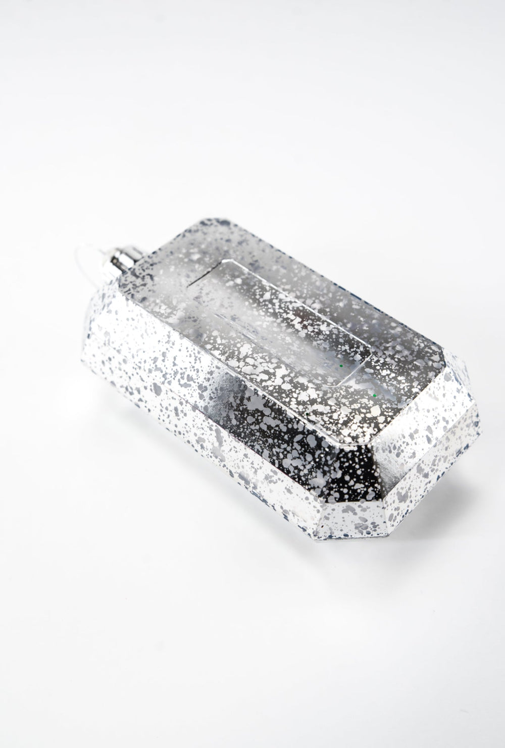 Gems ornament - antique mercury look - silver - Greenery MarketXJ551526