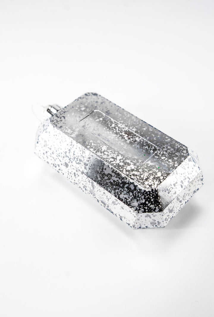 Gems ornament - antique mercury look - silver - Greenery MarketXJ551526