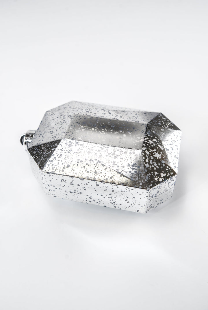 Gems ornament - antique mercury look - silver - Greenery MarketXJ551826