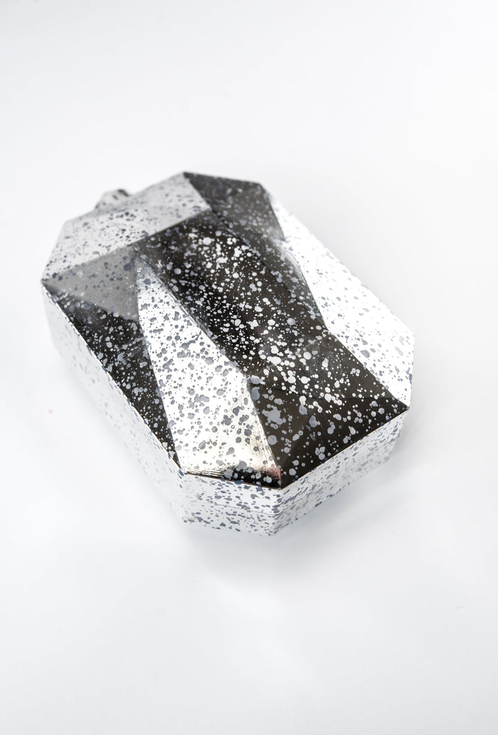 Gems ornament - antique mercury look - silver - Greenery MarketXJ551826