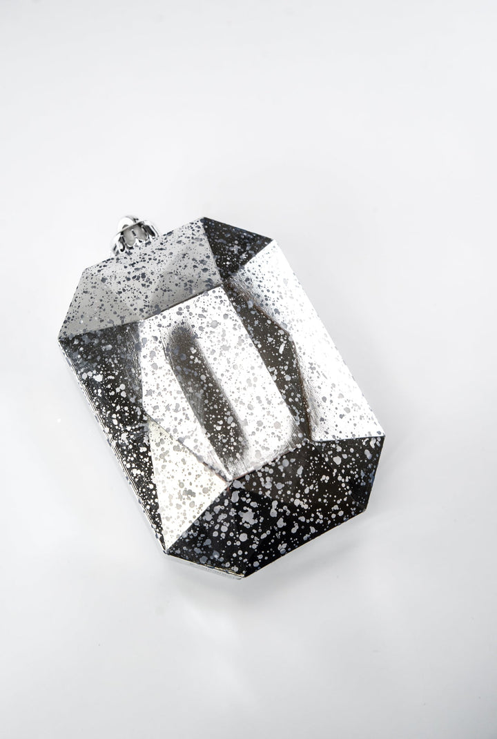 Gems ornament - antique mercury look - silver - Greenery MarketXJ551826