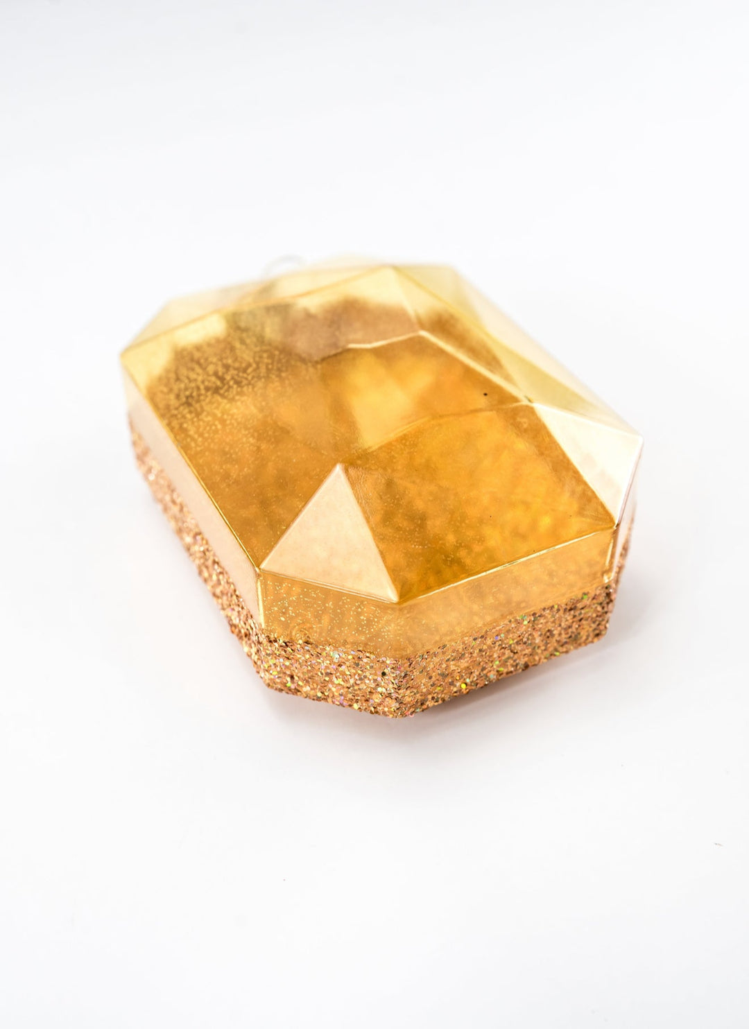 Gems ornament - laser glitter - gold - Greenery MarketXJ553908