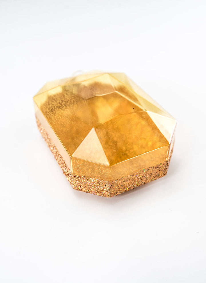 Gems ornament - laser glitter - gold - Greenery MarketXJ553908