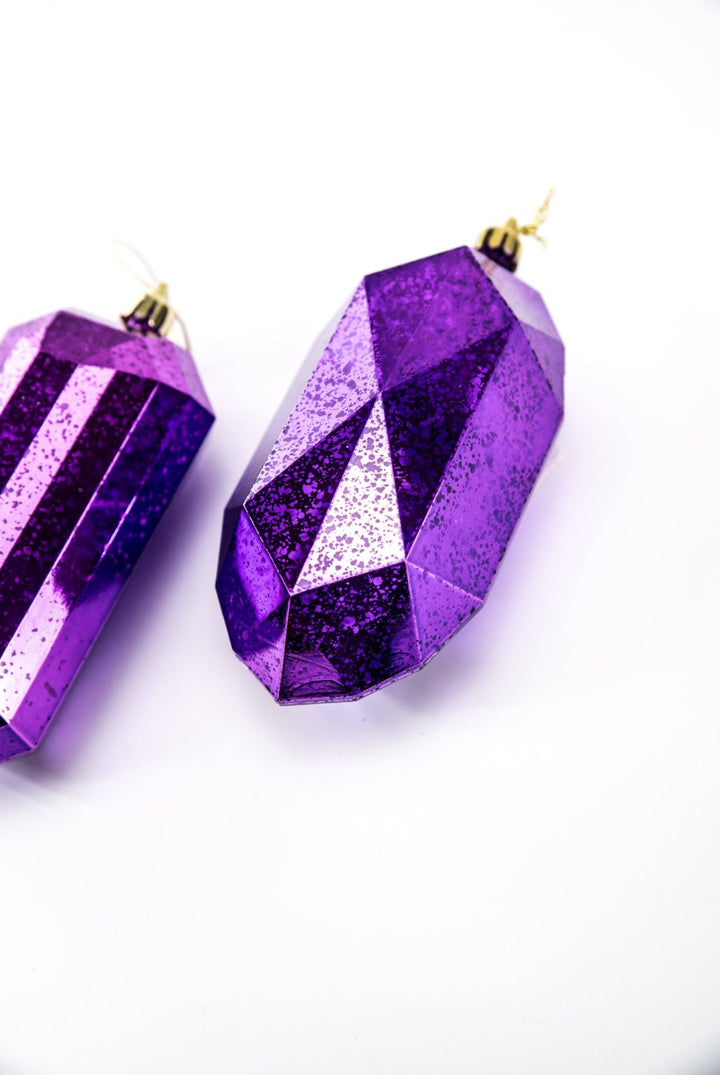 Gems ornaments - 2 assorted purple - Greenery MarketXJ551423