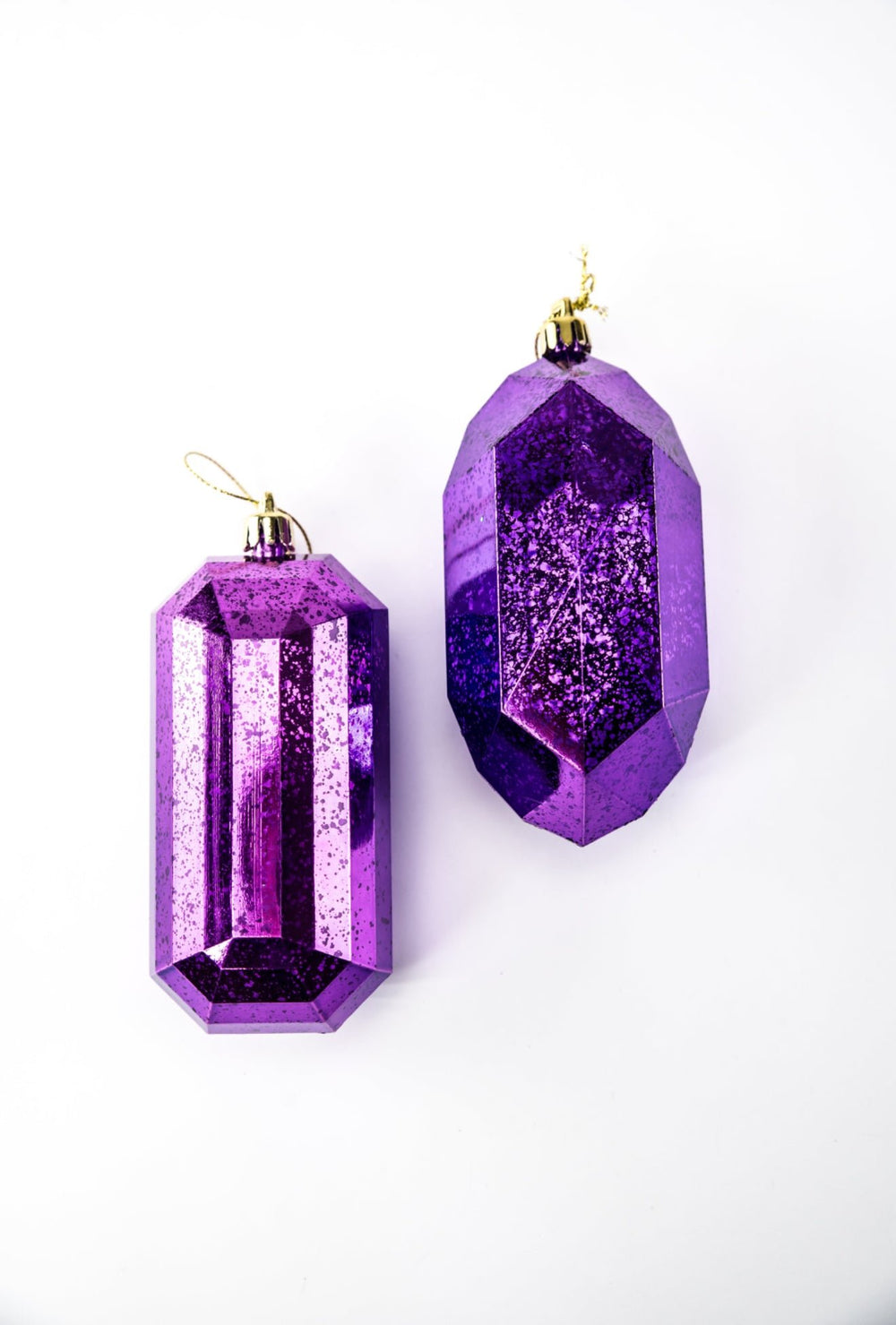 Gems ornaments - 2 assorted purple - Greenery MarketXJ551423