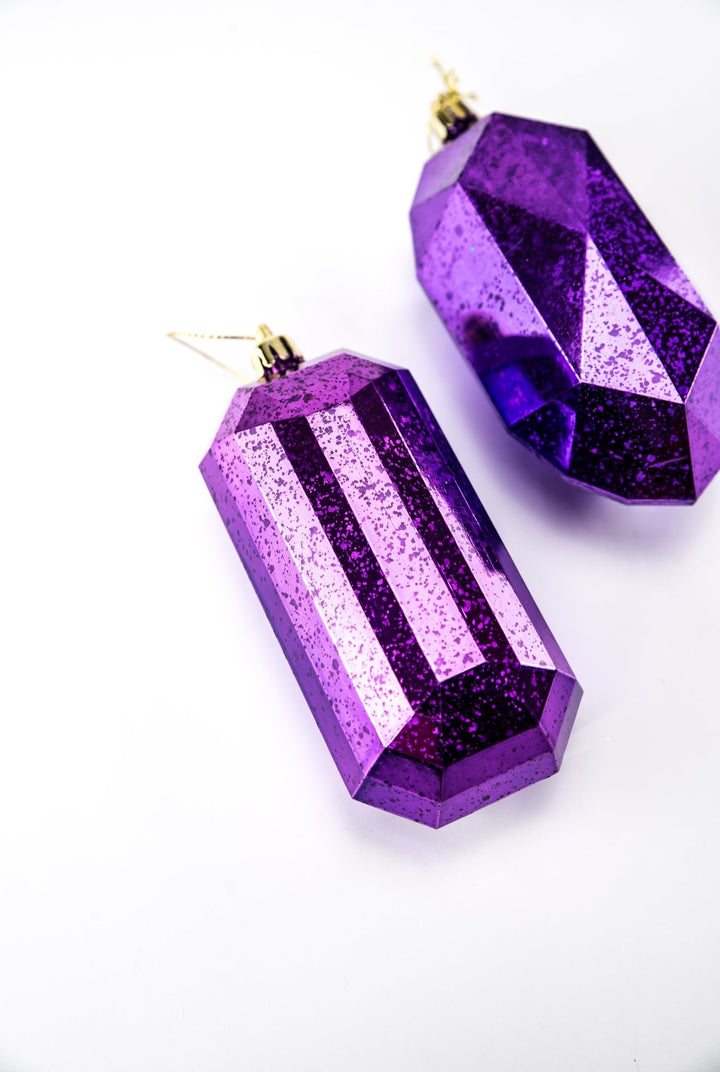 Gems ornaments - 2 assorted purple - Greenery MarketXJ551423