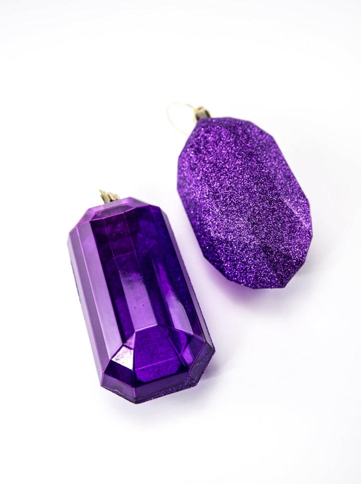 Gems ornaments - 2 assorted purple - Greenery MarketXJ563323