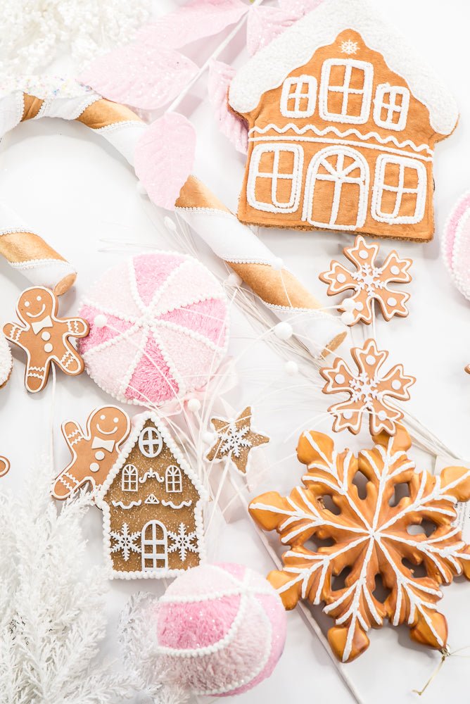 Gingerbread Candy Cane Ornament - Greenery Market86340BNWT