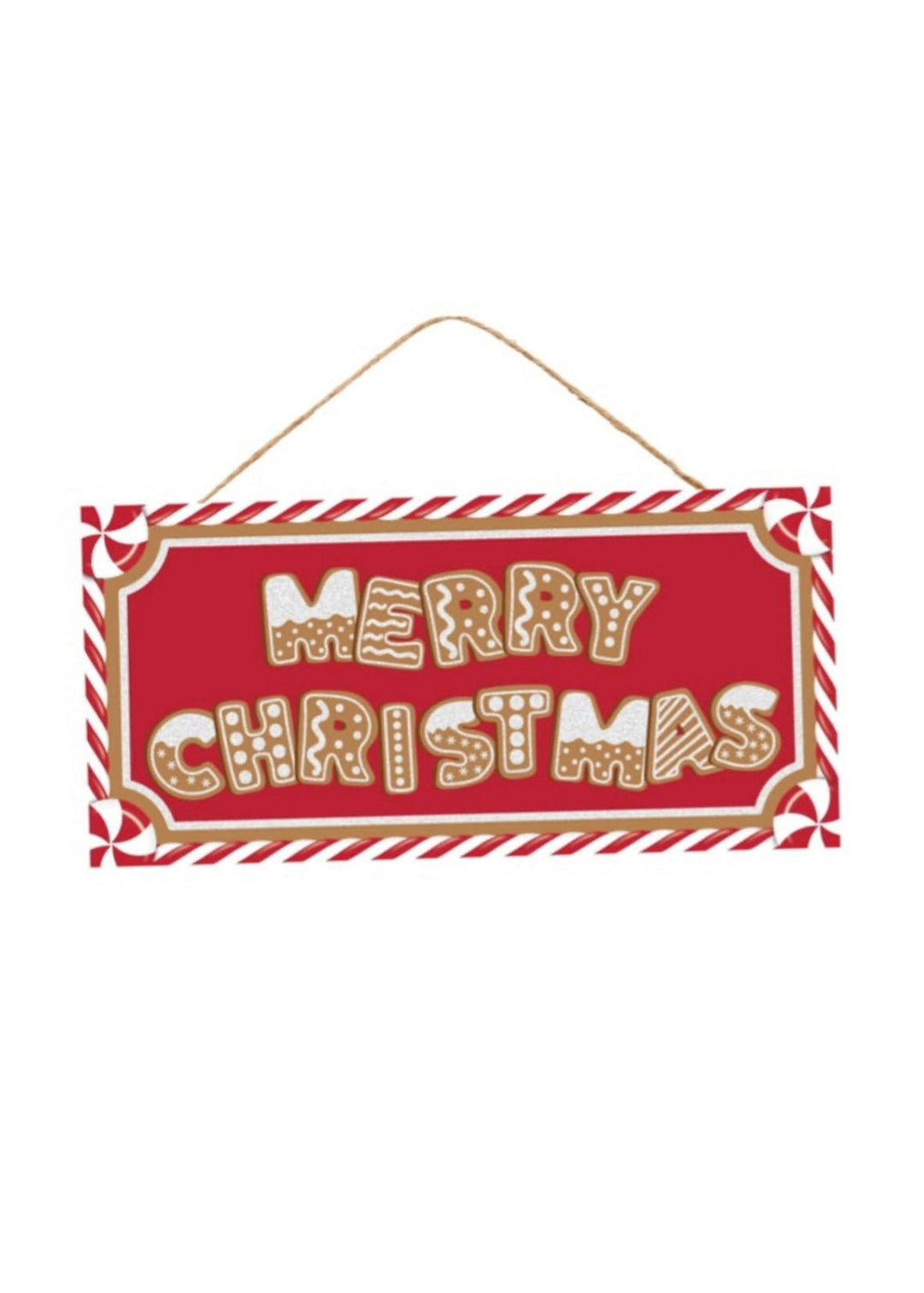 Gingerbread Merry Christmas sign - Greenery MarketChristmasAP787669