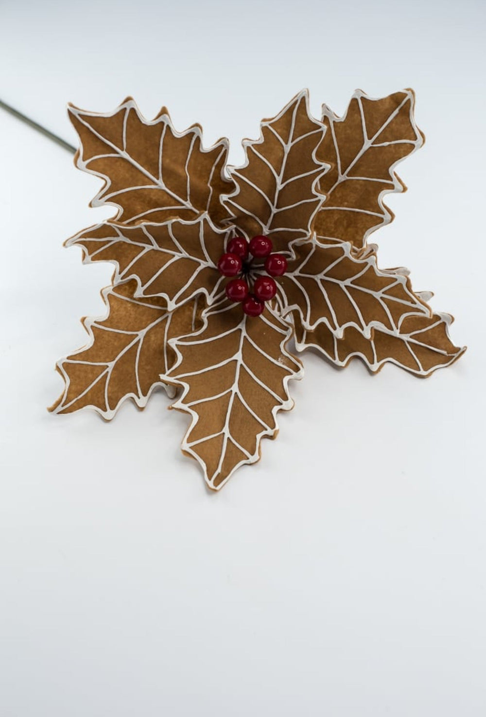 Gingerbread poinsettia stem - Greenery Market229210