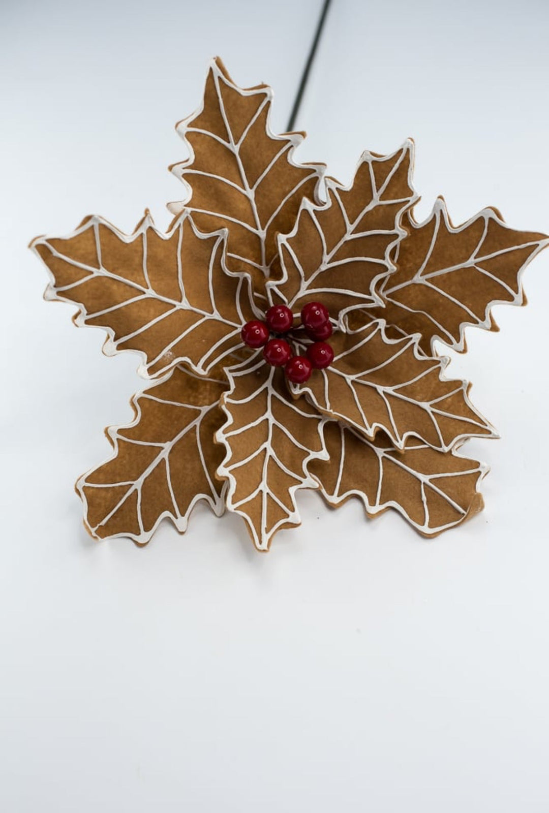 Gingerbread poinsettia stem - Greenery Market229210