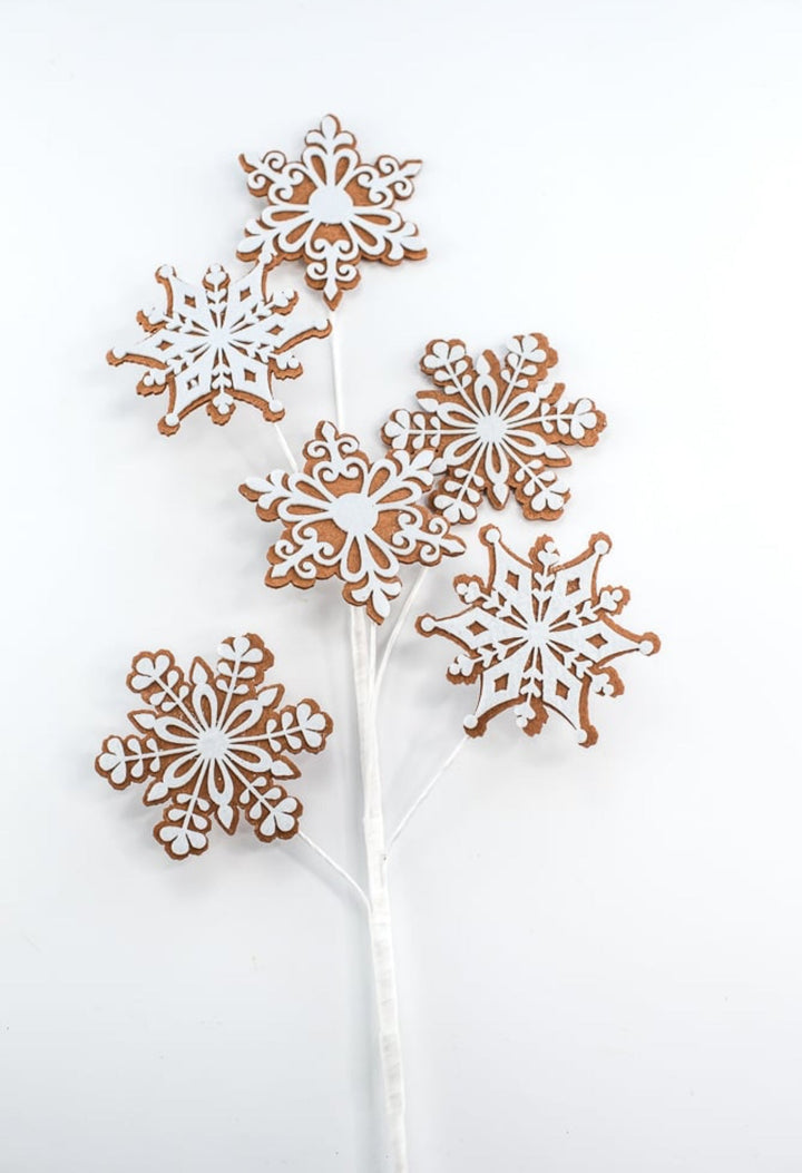 Gingerbread snowflake spray - Greenery MarketMTX70400