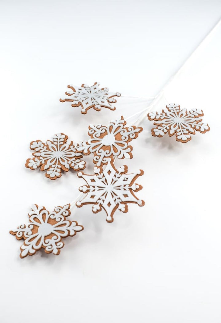 Gingerbread snowflake spray - Greenery MarketMTX70400