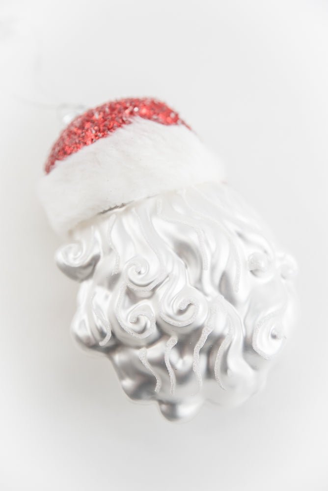 Glass Santa head Christmas ornament - Greenery MarketSeasonal & Holiday DecorationsXT1592