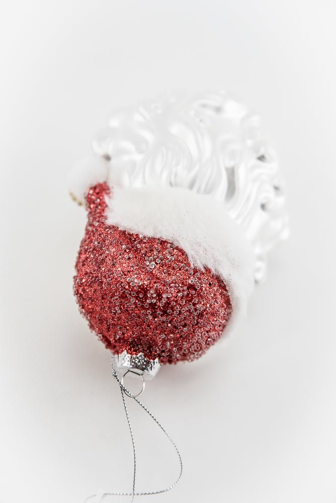 Glass Santa head Christmas ornament - Greenery MarketSeasonal & Holiday DecorationsXT1592
