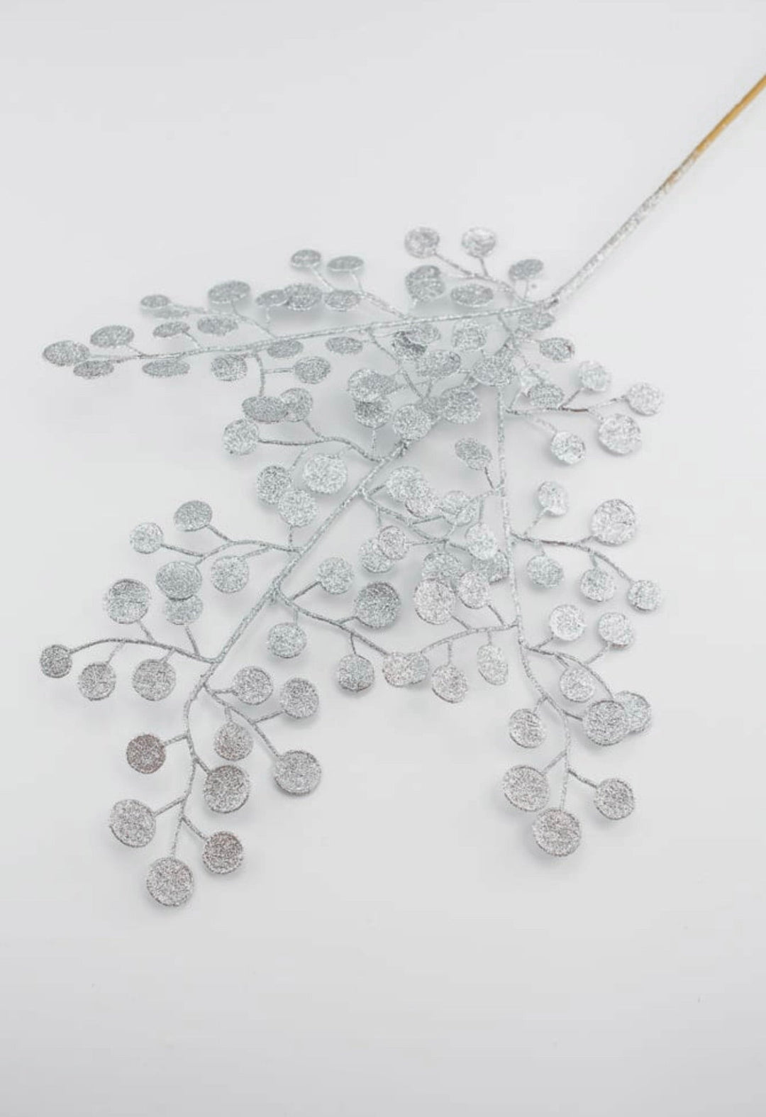 Glitter leaves spray - silver - Greenery MarketSeasonal & Holiday Decorations82678 - sil