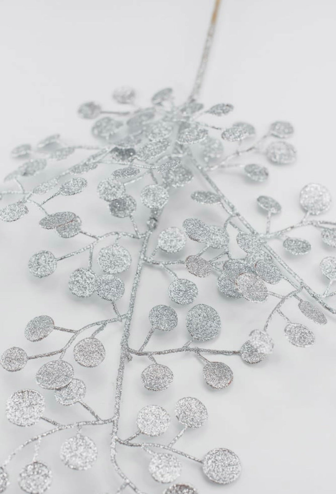 Glitter leaves spray - silver - Greenery MarketSeasonal & Holiday Decorations82678 - sil