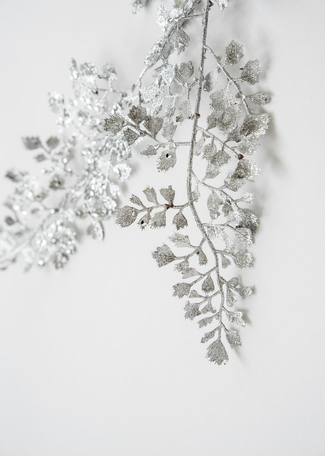 Glitter maidenhair fern spray - silver - Greenery MarketSeasonal & Holiday DecorationsXS217326