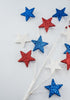 Glittered Americana Star spray - Greenery MarketWreath attachments74140RWB