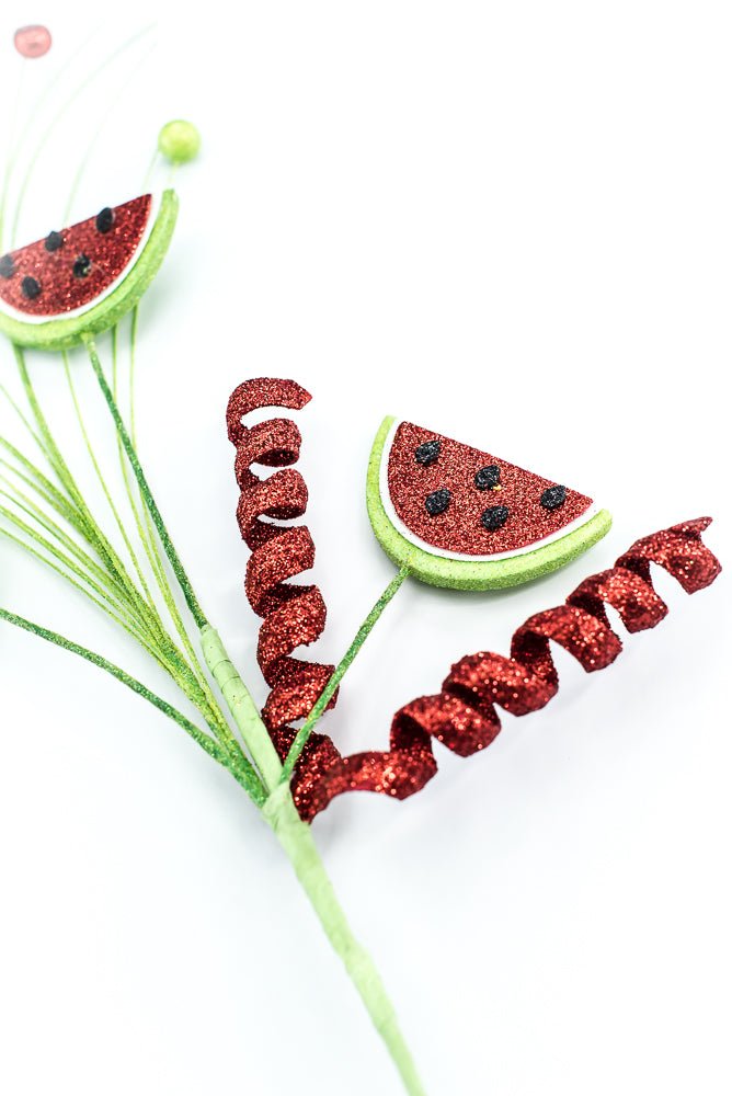 Glittered Watermelon Spray - Greenery MarketPicks62358rdgn