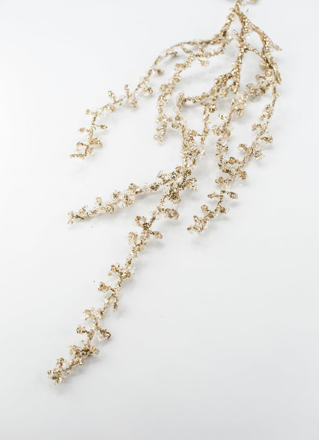 Gold Beaded Diamond Hanging Spray - 41" - Greenery MarketXAS882-GO