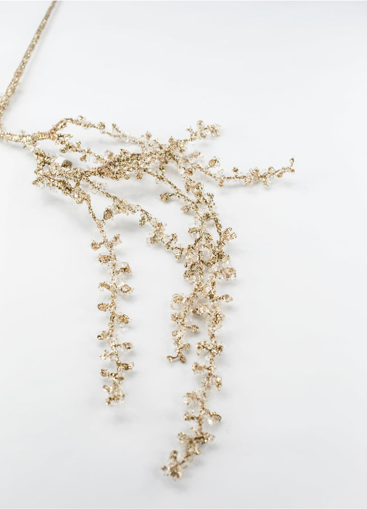 Gold Beaded Diamond Hanging Spray - 41" - Greenery MarketXAS882-GO