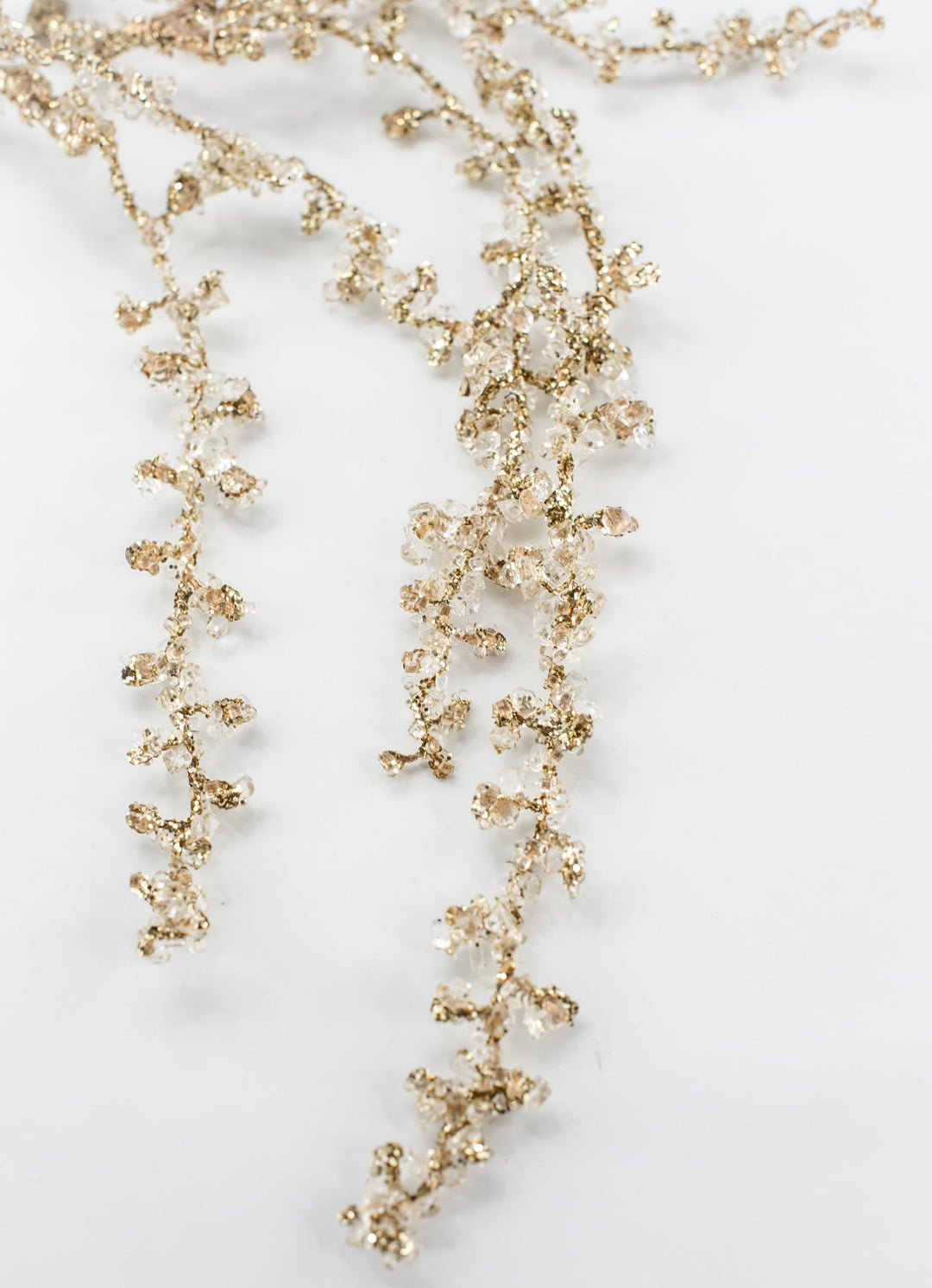 Gold Beaded Diamond Hanging Spray - 41" - Greenery MarketXAS882-GO