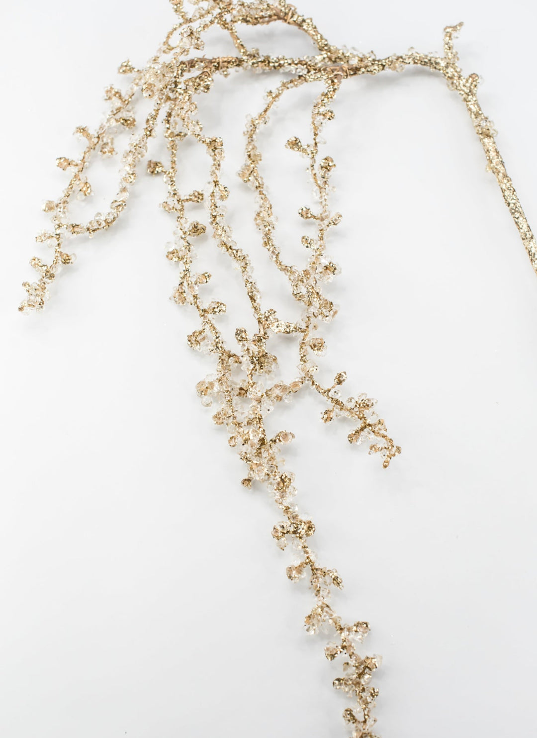 Gold Beaded Diamond Hanging Spray - 41" - Greenery MarketXAS882-GO