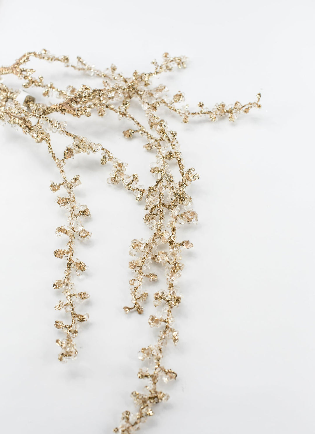 Gold Beaded Diamond Hanging Spray - 41" - Greenery MarketXAS882-GO