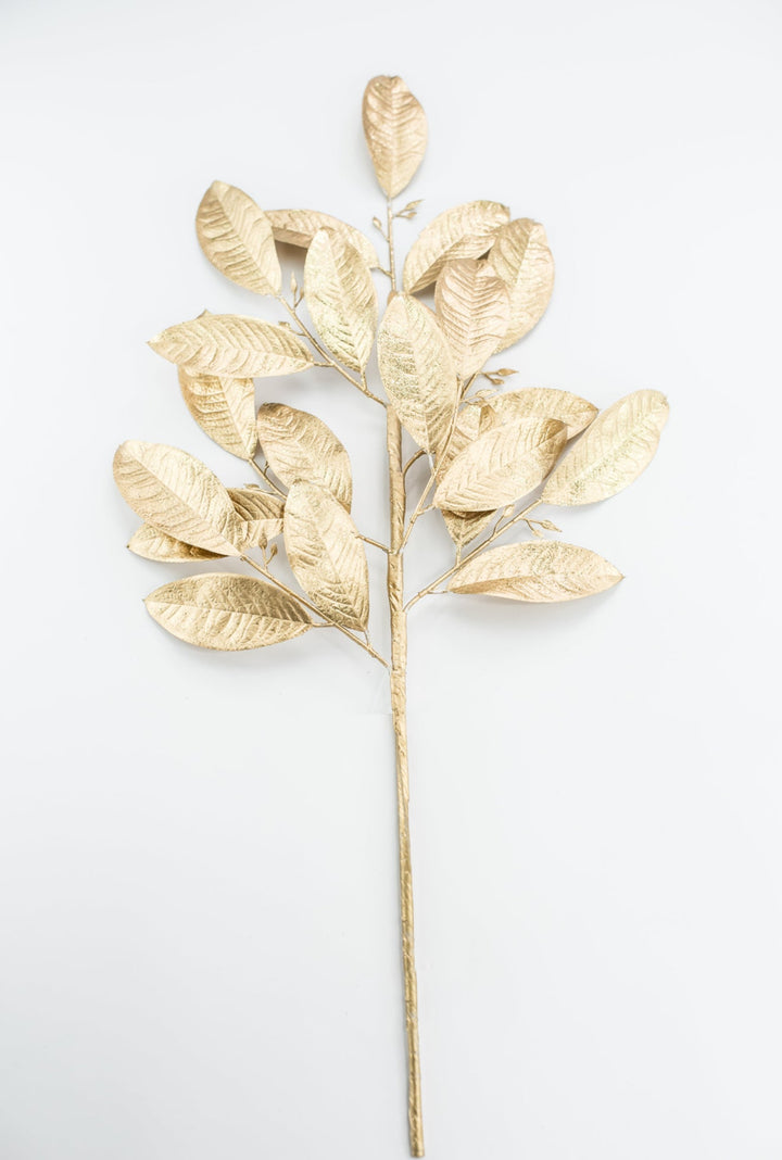 Gold Glitter Leaves Spray - Greenery Market86008GD
