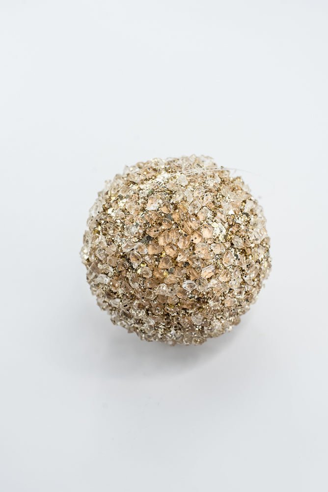 Gold, iced, Christmas ornament 4” - Greenery MarketSeasonal & Holiday DecorationsXT1240/4-GO