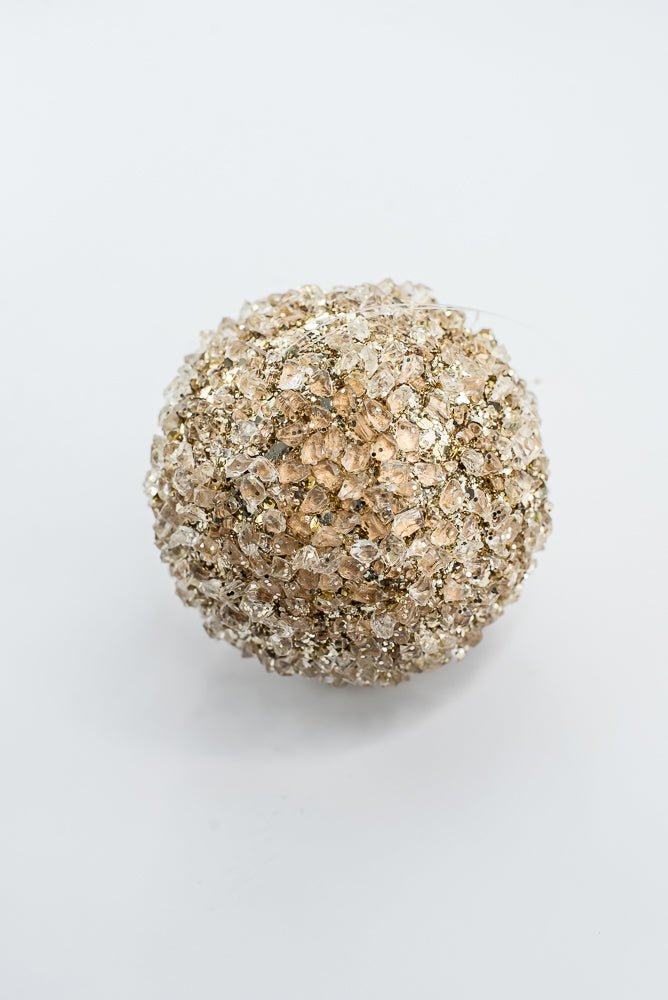Gold, iced, Christmas ornament 4” - Greenery MarketSeasonal & Holiday DecorationsXT1240/4-GO