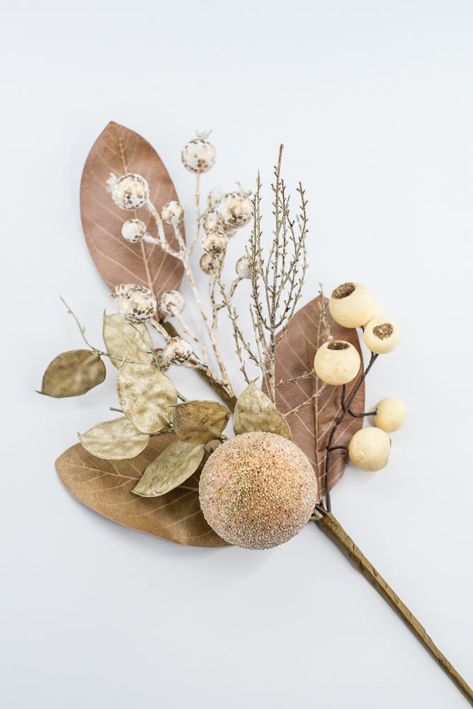 Gold Magnolia Leaf Pick - 18" - Greenery MarketXDK193-GO