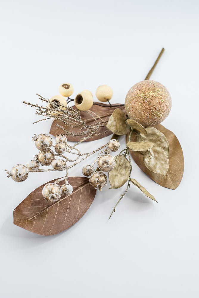 Gold Magnolia Leaf Pick - 18" - Greenery MarketXDK193-GO