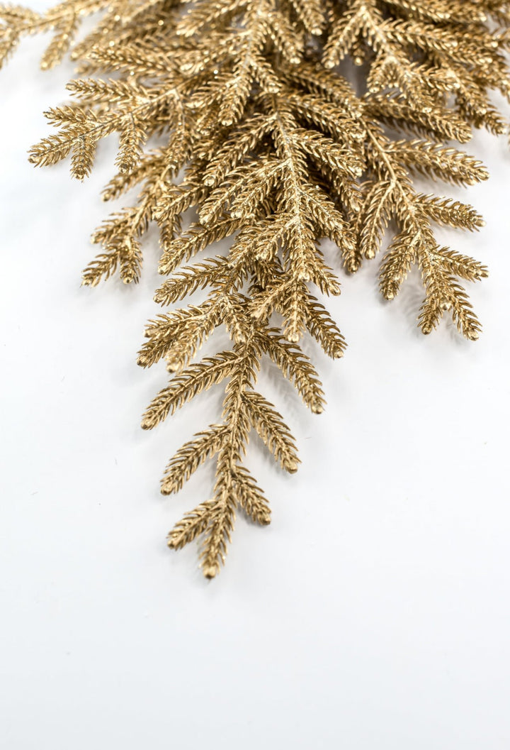 Gold Norfolk pine spray - Greenery Market84362