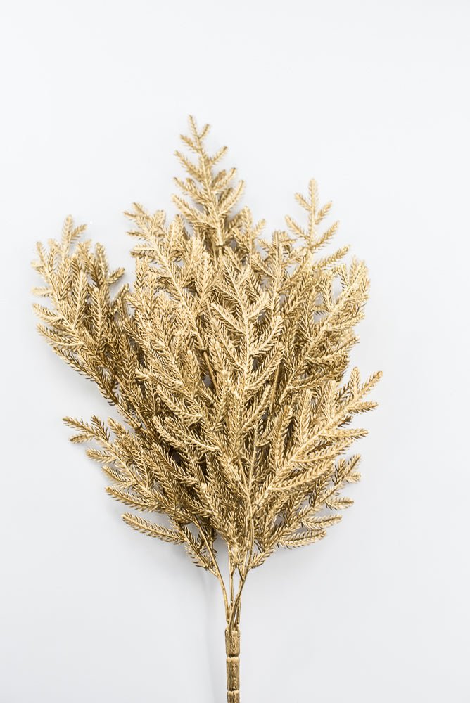 Gold Pine Bush With Glitter - Greenery Market85266-GOLD