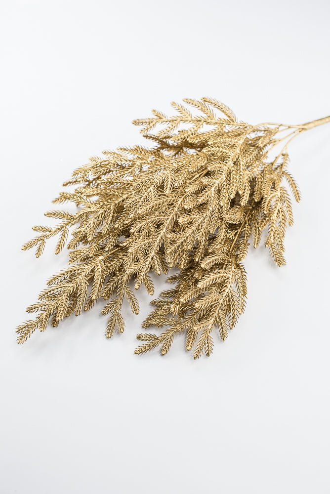 Gold Pine Bush With Glitter - Greenery Market85266-GOLD