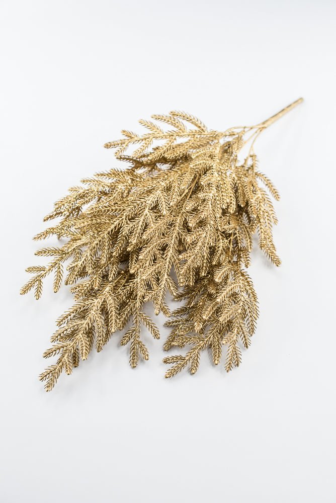 Gold Pine Bush With Glitter - Greenery Market85266-GOLD