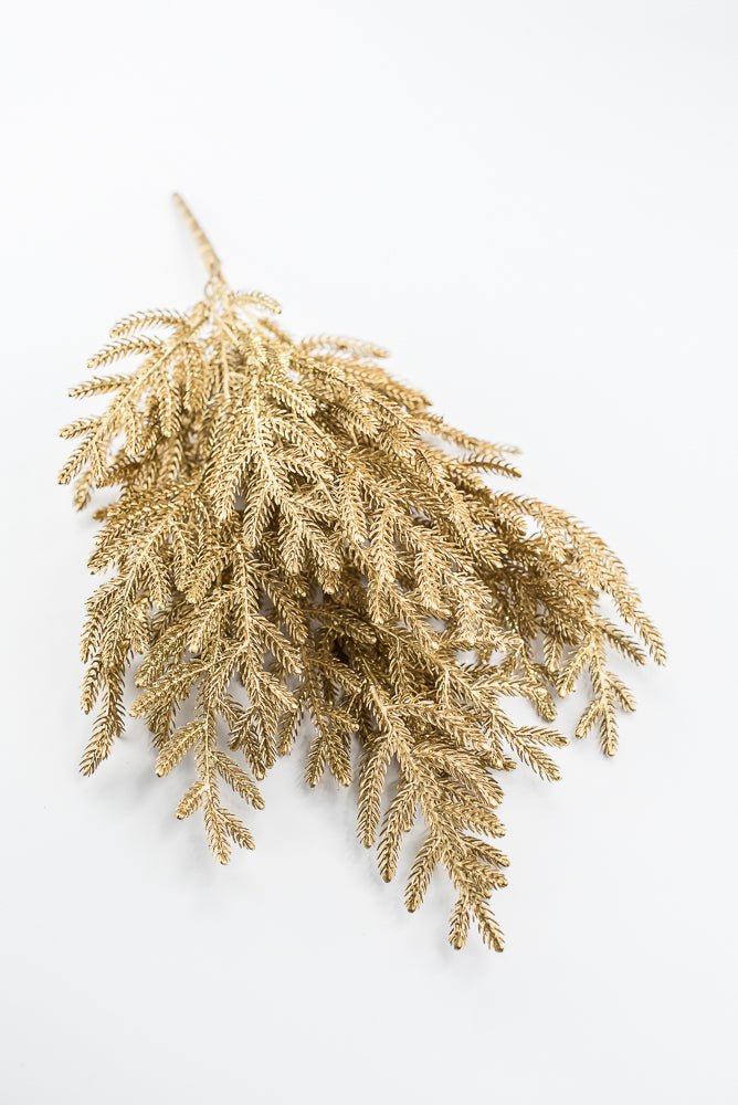 Gold Pine Bush With Glitter - Greenery Market85266-GOLD