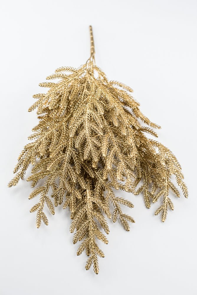 Gold Pine Bush With Glitter - Greenery Market85266-GOLD