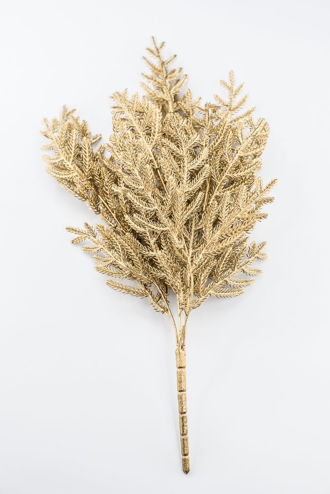 Gold Pine Bush With Glitter - Greenery Market85266-GOLD