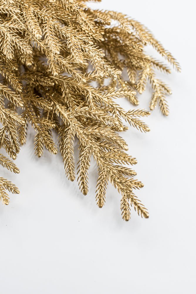 Gold Pine Bush With Glitter - Greenery Market85266-GOLD