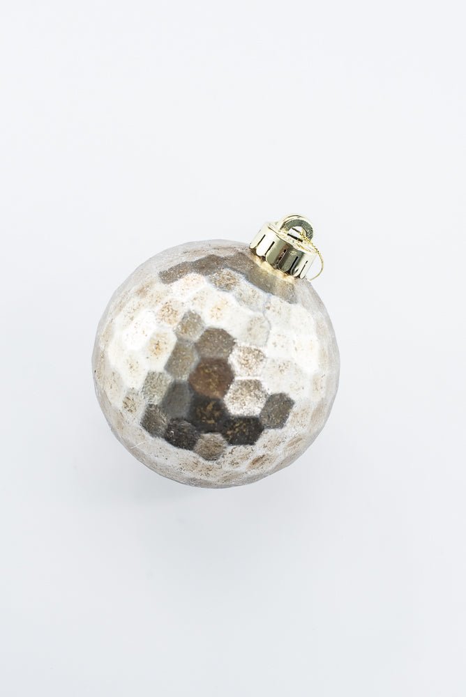 Gold Platinum Multi Ball Ornament - 4" - Greenery Market2828364GD