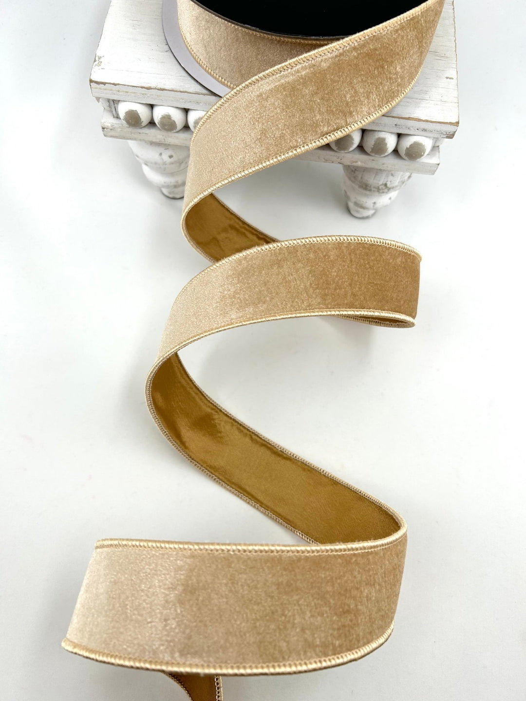 Gold Premier Velvet Wired Ribbon - 1.5" - Greenery MarketRibbon259953