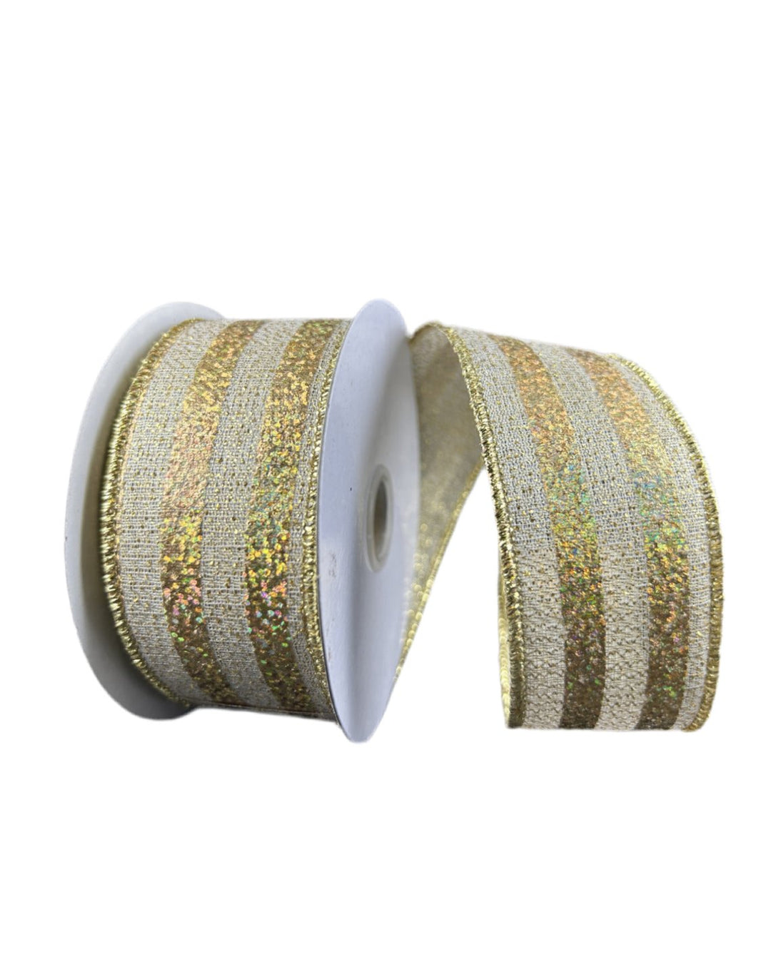 Gold stripe wired ribbon 1.5” - Greenery MarketRibbons & Trim78471 - 09 - 15