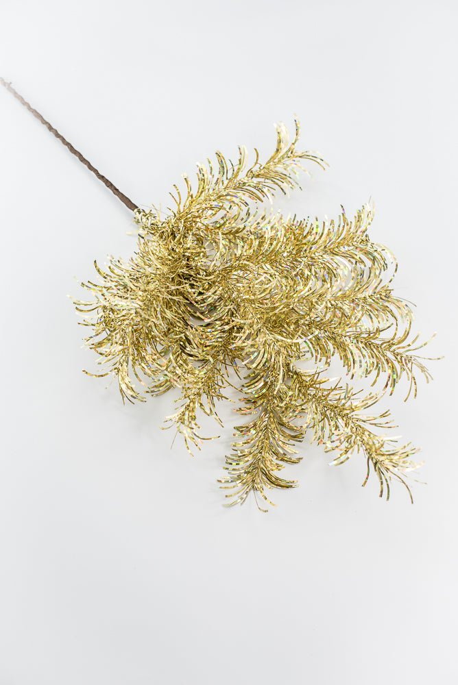 Gold Tinsel Spray - Greenery Market84576 - GOLD