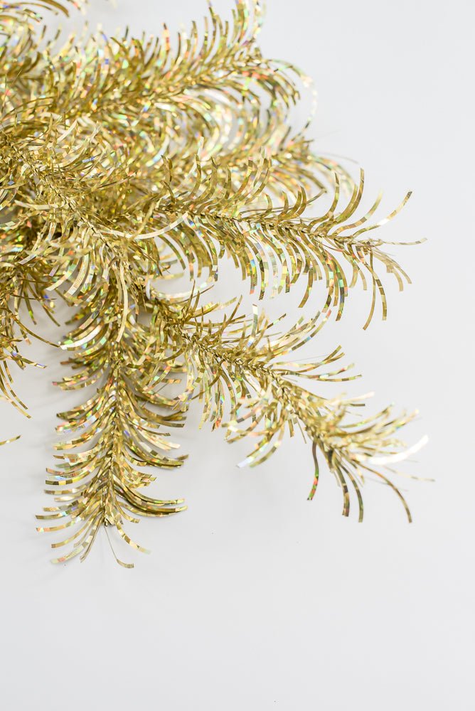 Gold Tinsel Spray - Greenery Market84576 - GOLD